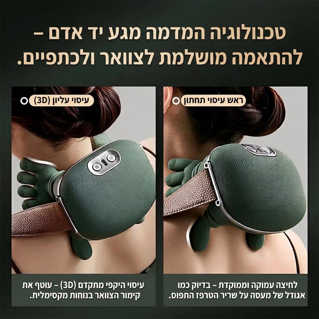 Calmora מעסה הצוואר והכתפיים החשמלי מבית