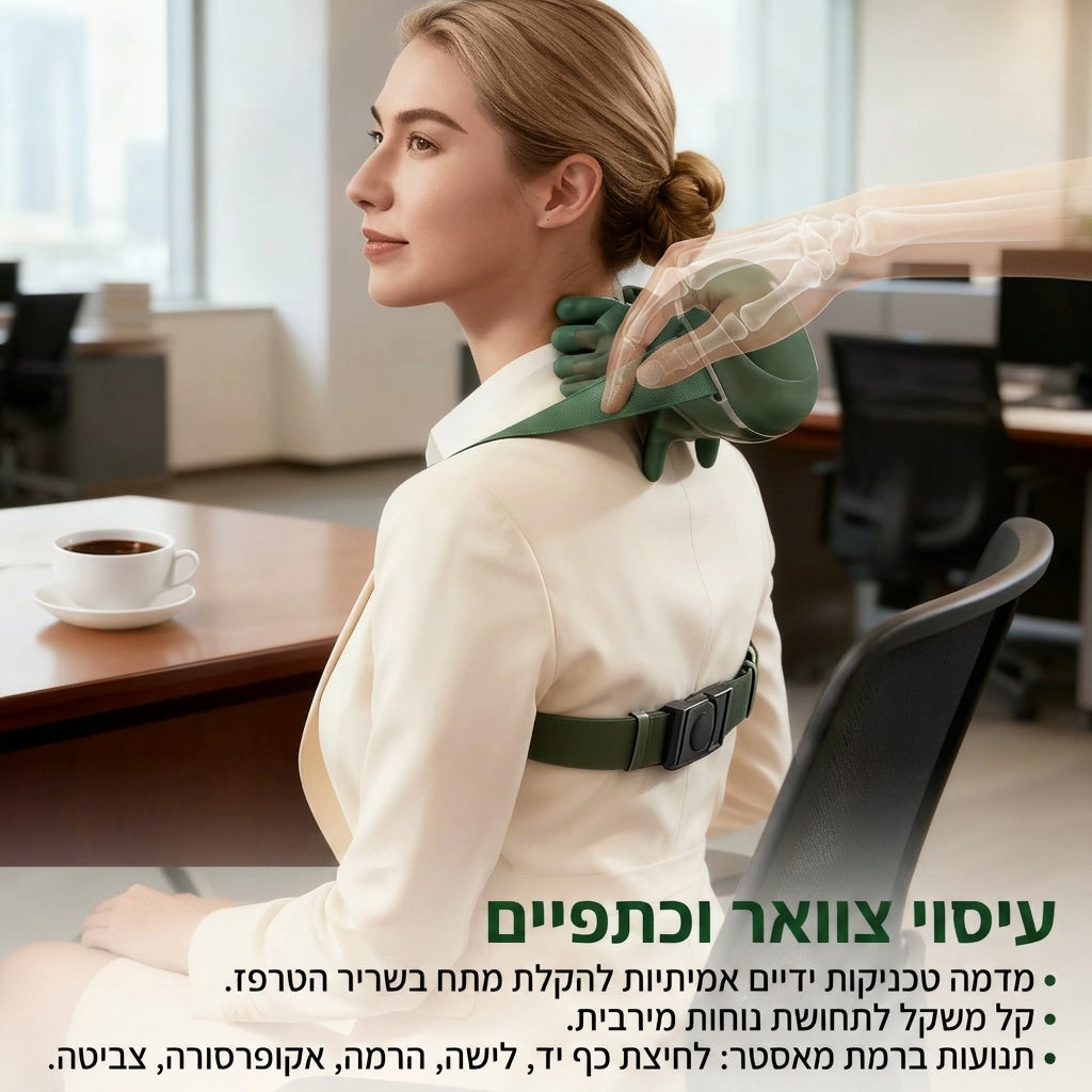 Calmora מעסה הצוואר והכתפיים החשמלי מבית