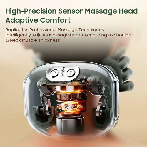 Bionic Finger Neck Shoulder Massager Wireless Neck Cervical Trapezius Kneading Massage Shawl Brushless Motor Neck Massager